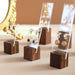 Transparent Acrylic Stud Earrings Display Stand (w/ wood base) - Jewelry Packaging Mall