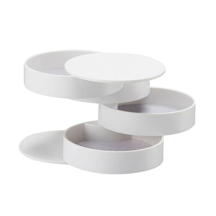 Elegant Dust-Proof Rotating Jewelry Box - Jewelry Packaging Mall