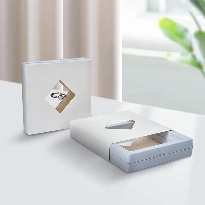 Paper Sleeve Transparent Film Box (50 pcs per pack) - Jewelry Packaging Mall