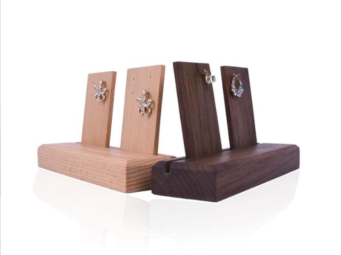 Wood Earrings Display(2PCS)-JPM0101 - Jewelry Packaging Mall