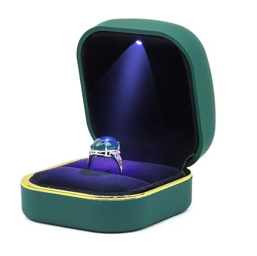 Led light ring pendant jewelry box - Jewelry Packaging Mall