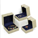 High-grade snap button leather PU vintage jewelry box - Jewelry Packaging Mall