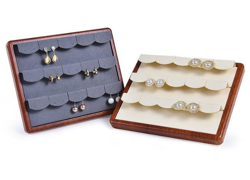 Solid Wood Grain Delicate Earrings Display Rack-JPM0109 - Jewelry Packaging Mall