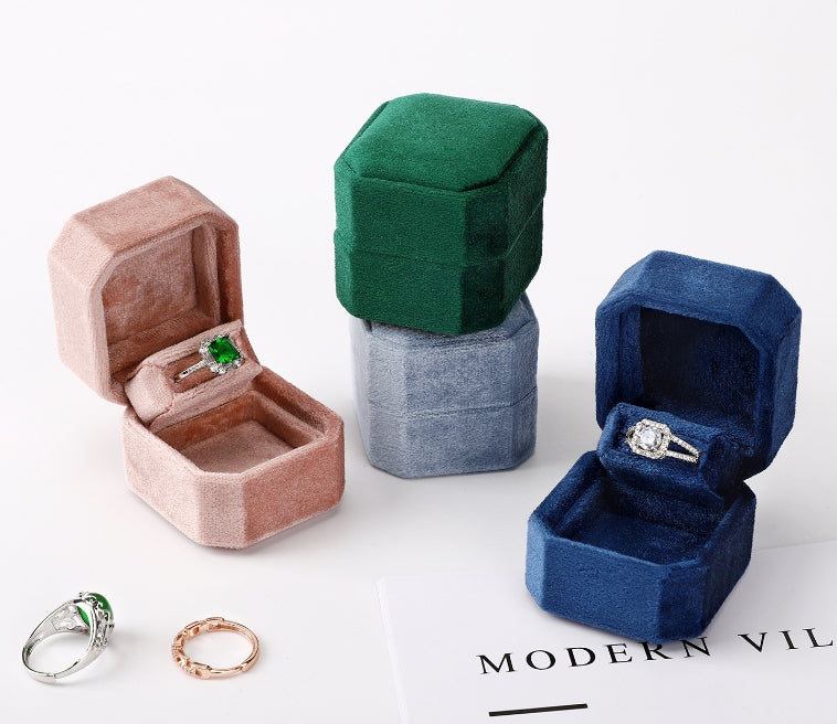 Assorted Square Velvet Ring Box Collection-JPM0215