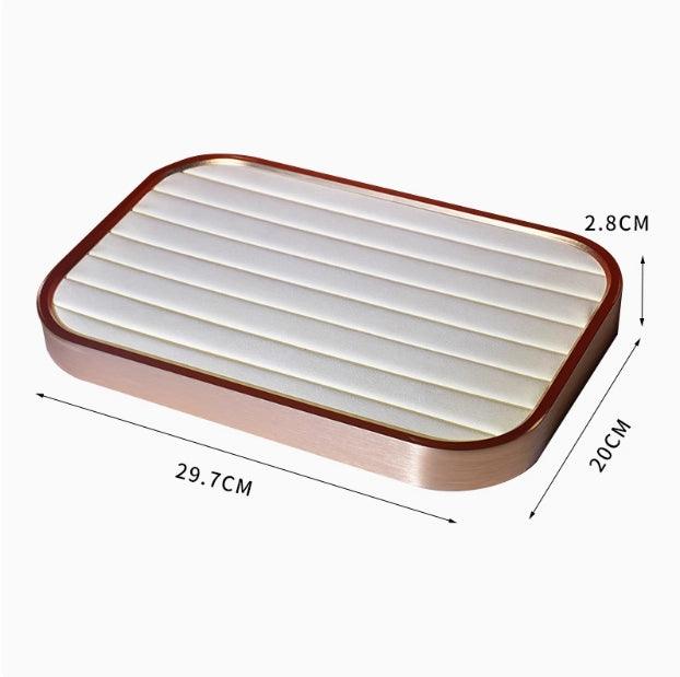 Luxe Rounded Metal Tray-JPM0280 - Jewelry Packaging Mall