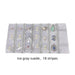 Ice Gray Velvet & Transparent PVC Jewelry Roll - Jewelry Packaging Mall