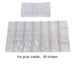 Ice Gray Velvet & Transparent PVC Jewelry Roll - Jewelry Packaging Mall