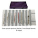 Purple Brushed Leather & Beige Velvet Jewelry Roll - Jewelry Packaging Mall