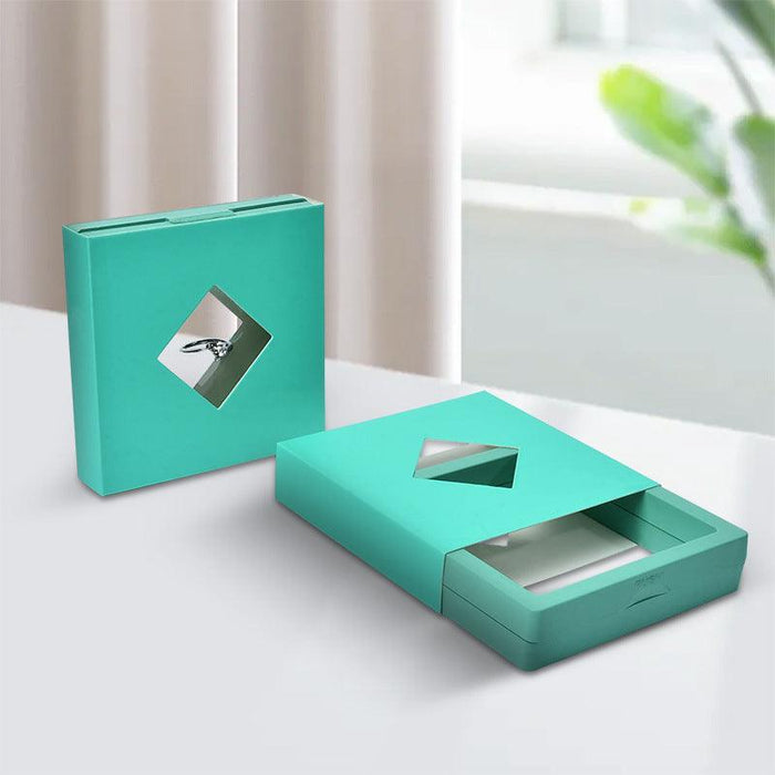 Paper Sleeve Transparent Film Box (50 pcs per pack) - Jewelry Packaging Mall