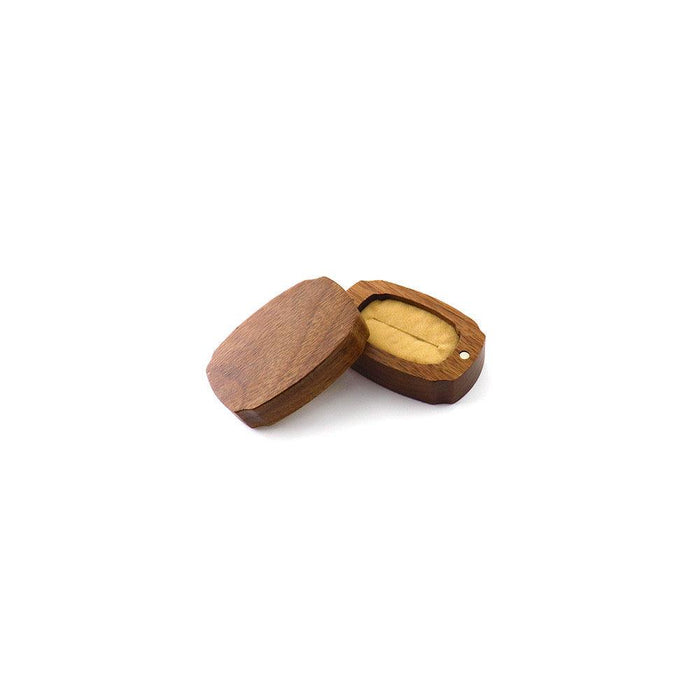 Walnut Whimsy Ring Box - Jewelry Packaging Mall