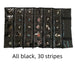 Black Velvet & Transparent PVC Jewelry Roll - Jewelry Packaging Mall