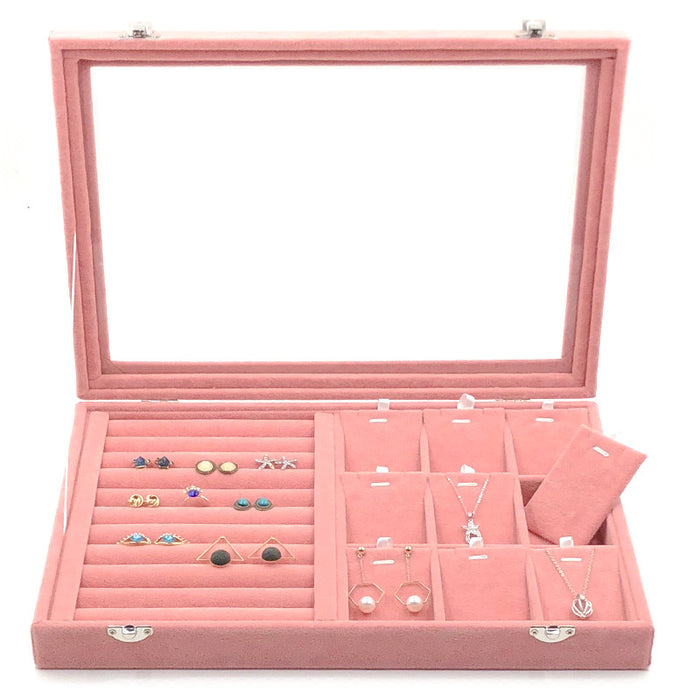 Pink Ice Flower Girly Jewelry Box-JPM0070