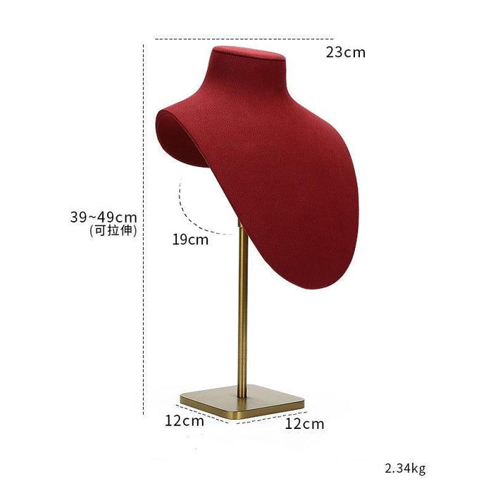 Exquisite Burgundy Microfiber Display Collection - Jewelry Packaging Mall