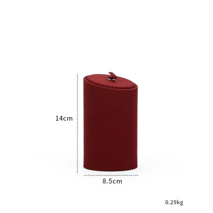 Exquisite Burgundy Microfiber Display Collection - Jewelry Packaging Mall