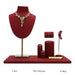 Exquisite Burgundy Microfiber Display Collection - Jewelry Packaging Mall