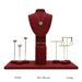 Exquisite Burgundy Microfiber Display Collection - Jewelry Packaging Mall