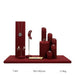 Exquisite Burgundy Microfiber Display Collection - Jewelry Packaging Mall