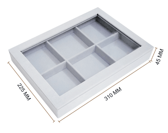 Showcase Tray W/ Transparent Lid-JPM0081 - Jewelry Packaging Mall