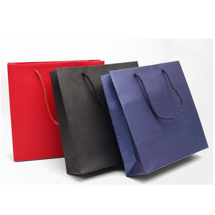 Economy Fancy Paper Shopping Bags (50 pcs Per Pack) - Jewelry Packaging Mall