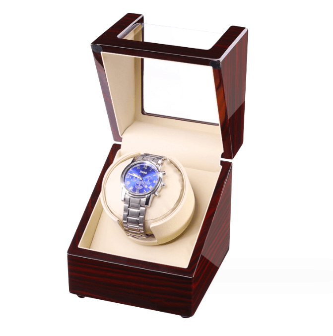 Lacquered Single Watch Winder Box - Jewelry Packaging Mall