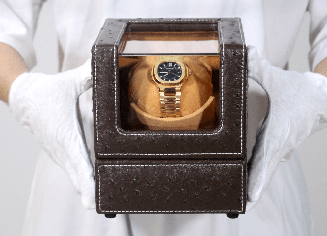 Luxury Leather Watch Winder Box - Jewelry Packaging Mall