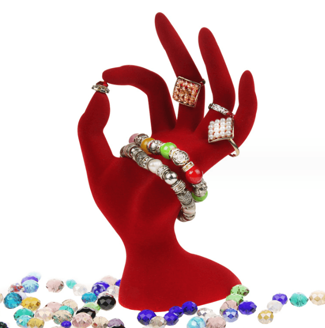 Resin Hand Form Rings Display (OK posture) - Jewelry Packaging Mall