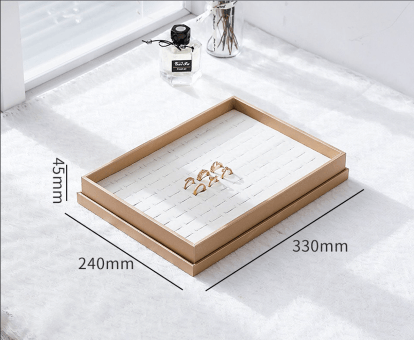 Trendy Showcase Trays w/ Transparent Lid-JPM0108 - Jewelry Packaging Mall