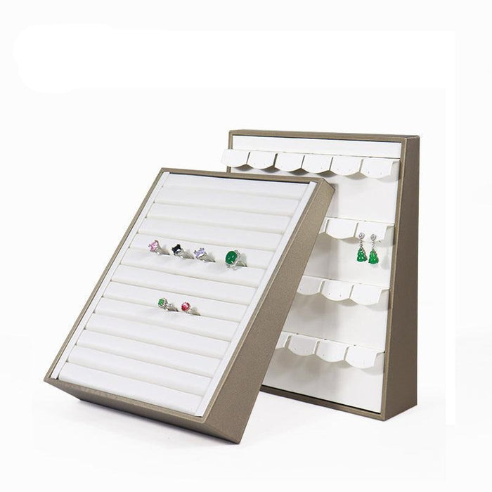 Vertical Brushed PU 100-Seat Viewing Tray-JPM0090 - Jewelry Packaging Mall