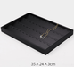 Black Linear PU Leather Showcase Tray-JPM0058 - Jewelry Packaging Mall