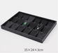 Black Linear PU Leather Showcase Tray-JPM0058 - Jewelry Packaging Mall