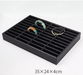 Black Linear PU Leather Showcase Tray-JPM0058 - Jewelry Packaging Mall