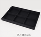 Black Linear PU Leather Showcase Tray-JPM0058 - Jewelry Packaging Mall