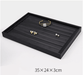 Black Linear PU Leather Showcase Tray-JPM0058 - Jewelry Packaging Mall