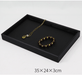 Black Linear PU Leather Showcase Tray-JPM0058 - Jewelry Packaging Mall