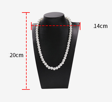 Economy Black PU Leather Necklace Busts - Jewelry Packaging Mall