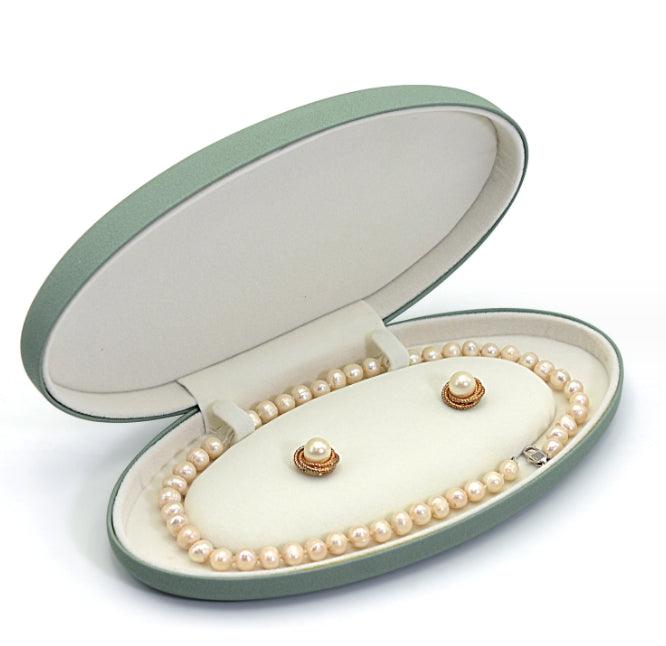 Ostrich Egg Pearl Necklace Boxes - Jewelry Packaging Mall