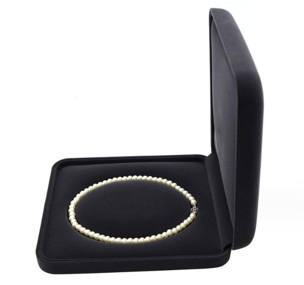 Premium Velvet Pearl Necklace Boxes - Jewelry Packaging Mall